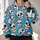 Light Blue Distressed Skull Motif for Alternative Streetwear and Halloween Style for Men All-over Print Hoodie (Lightweight) - 2