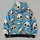 Light Blue Distressed Skull Motif for Alternative Streetwear and Halloween Style for Men All-over Print Hoodie (Lightweight) - 5