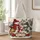 Snowman Family and Christmas Cottage Holiday Cheer for Cozy Winter Gift Giving Season Joy Quilted Tote Bag - 1