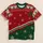 Red Green Snowflake Evergreen Holiday Style for Christmas Gatherings and Winter Cheer All-over Print Unisex T-shirt - 5