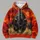 Charging Bison In Fiery Grassland For Bold Outdoor Adventures And Everyday Wear All-over Print Hoodie (Lightweight) - 4