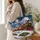 Vintage Christmas Steam Train Under a Moonlit Sky for Festive Winter Celebrations Quilted Tote Bag - 3