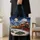 Vintage Christmas Steam Train Under a Moonlit Sky for Festive Winter Celebrations Quilted Tote Bag - 4