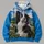 Border Collie Under Open Sky for Countryside Walks and Everyday Outdoor Adventures All-over Print Hoodie (Lightweight) - 4