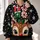 Christmas Reindeer and Candy Cane Letters for Festive Winter Celebrations All Season All-over Print Hoodie (Lightweight) - 2