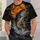 Leaping Bass Under a Harvest Moon for Halloween Night Fishing and Outdoor Adventure All-over Print Unisex T-shirt - 6