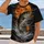 Leaping Bass Under a Harvest Moon for Halloween Night Fishing and Outdoor Adventure All-over Print Unisex T-shirt - 2