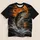 Leaping Bass Under a Harvest Moon for Halloween Night Fishing and Outdoor Adventure All-over Print Unisex T-shirt - 5