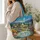 Moonlit Cottage Village And Wildflower Meadow For Garden Lovers And Cottagecore Fans Quilted Tote Bag - 3