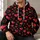 Red Hearts On Black For Valentine Romance And Everyday Love All-over Print Hoodie (Lightweight) - 6