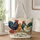 Colorful Chicken Family with Wildflowers for Farmhouse Country Living and Chicken Lovers Quilted Tote Bag - 1