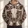 Engraved Bull Skull And Western Stars For Rodeo Nights And Everyday Western Style All-over Print Hoodie (Lightweight) - 1
