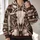 Engraved Bull Skull And Western Stars For Rodeo Nights And Everyday Western Style All-over Print Hoodie (Lightweight) - 2