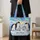 Colorful Aurora Penguins for Arctic Home Gifts, Winter Gatherings, and Nature Lovers Quilted Tote Bag - 4