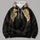 Midnight Raven Beneath a Harvest Moon for Halloween Nights and Gothic Nature Enthusiasts All-over Print Hoodie (Lightweight) - 4