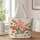 Pink Flamingos And Hibiscus For Tropical Laundry Room Style And Nature Lovers Quilted Tote Bag - 1
