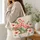 Pink Flamingos And Hibiscus For Tropical Laundry Room Style And Nature Lovers Quilted Tote Bag - 3