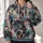 Snarling Fantasy Wolf Faces For Outdoor Adventures And Everyday Bold Style All-over Print Hoodie (Lightweight) - 2