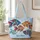 Colorful Folk Art Fish for Coastal Getaways and Everyday Joy for Fish Lovers Quilted Tote Bag - 1