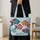 Colorful Folk Art Fish for Coastal Getaways and Everyday Joy for Fish Lovers Quilted Tote Bag - 4