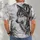 Detailed Wolf and Botanical Foliage for Nature Lovers and Woodland Escapes All-over Print Unisex T-shirt - 4