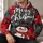 Cheerful Snowman and Christmas Doodles for Holiday Parties and Winter Cheer All-over Print Hoodie (Lightweight) - 6