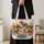 Whimsical Rooster And Hen Family Laundry Room Cheer For Farmhouse Chicken Lovers Gift Quilted Tote Bag - 4