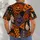 Halloween Pumpkin Bat Ghost Skeleton Autumn Party Outfit for Men and Spooky Season Wear All-over Print Unisex T-shirt - 4
