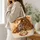 Autumn Raccoon Family Woodland Diorama for Cozy Fall Gifting and Nature Lovers Quilted Tote Bag - 3