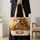 Autumn Raccoon Family Woodland Diorama for Cozy Fall Gifting and Nature Lovers Quilted Tote Bag - 4