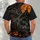 Haunted Castle, Bats And Glowing Pumpkins For Halloween Nights And Autumn Parties All-over Print Unisex T-shirt - 4