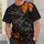 Haunted Castle, Bats And Glowing Pumpkins For Halloween Nights And Autumn Parties All-over Print Unisex T-shirt - 6