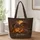 Haunted Pumpkin Farm Under a Full Moon for Halloween Night and Autumn Gift for Her Quilted Tote Bag - 1