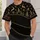 Black And Gold Reindeer Pine Trees And Snowflakes For Christmas Holiday Golf Style All-over Print Unisex T-shirt - 6