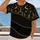 Black And Gold Reindeer Pine Trees And Snowflakes For Christmas Holiday Golf Style All-over Print Unisex T-shirt - 2