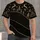 Black And Gold Reindeer Pine Trees And Snowflakes For Christmas Holiday Golf Style All-over Print Unisex T-shirt - 1