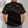 Black And Gold Reindeer Pine Trees And Snowflakes For Christmas Holiday Golf Style All-over Print Unisex T-shirt - 4