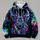 Neon Stag Antlers for Hiking, Hunting, and Bold Outdoor Style All-over Print Hoodie (Lightweight) - 4