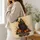 Gothic Witch and Raven Halloween Keepsake for Spooky Season and Witchy Fall Style Quilted Tote Bag - 3