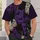 Purple Halloween Patchwork With Bats, Pumpkins and Ghosts for Spooky October Nights All-over Print Unisex T-shirt - 6