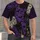 Purple Halloween Patchwork With Bats, Pumpkins and Ghosts for Spooky October Nights All-over Print Unisex T-shirt - 1