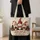 Christmas Gnome Trio with Holly for Cozy Winter Cheer and Festive Holiday Market Days Quilted Tote Bag - 4