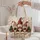 Christmas Gnome Trio with Holly for Cozy Winter Cheer and Festive Holiday Market Days Quilted Tote Bag - 5