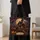 Haunted House Moonlit Halloween Scene for Autumn Trick-or-Treat Nights Quilted Tote Bag - 4