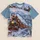 Santa's Winter Train and Reindeer for Christmas Celebrations and Holiday Gatherings All-over Print Unisex T-shirt - 5