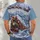Santa's Winter Train and Reindeer for Christmas Celebrations and Holiday Gatherings All-over Print Unisex T-shirt - 4