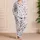 Multicolor Mini Hearts for Cozy Romantic Evenings and Sweet Everyday Lounging Satin Pajamas Set - 4