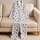 Multicolor Mini Hearts for Cozy Romantic Evenings and Sweet Everyday Lounging Satin Pajamas Set - 5