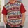 Nordic Reindeer Snowflake Holiday Motifs for Cozy Christmas Celebrations All-over Print Unisex T-shirt - 6