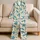 Blue Sea Turtles and Seashells for Relaxed Summer Getaways, Gifts for Ocean Lovers Satin Pajamas Set - 5